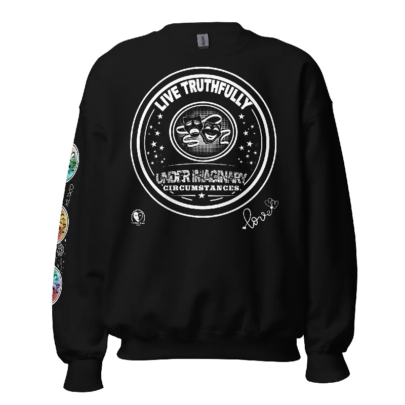 Live Truthfully - Printed Staple Unisex Crewneck Sweatshirt Cozy Hoodies & Sweatshirts