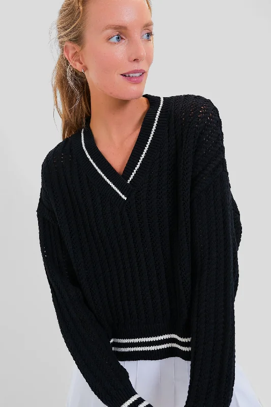 Black Cropped Irene Sweater Weekend sweaters
