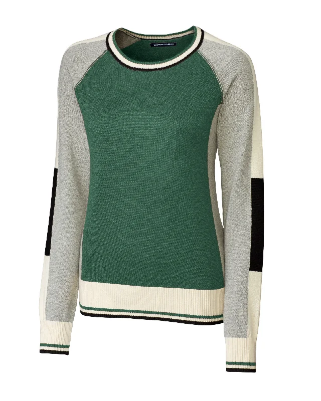 Cutter & Buck Ladies' Stride Colorblock Sweater Holiday sweaters