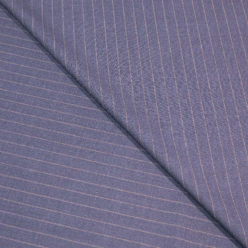 Dark Blue with Stripes Superfine Australian Wool Ermenegildo Zegna Cloth Suiting Fabric Dark color unclassified dresses
