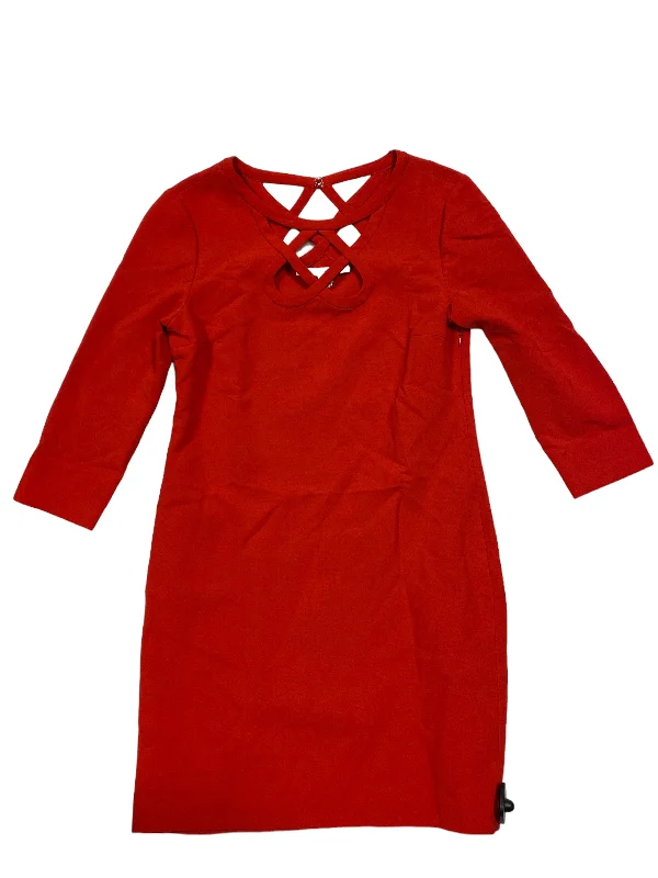 Dress Designer By Diane Von Furstenberg In Red, Size: 8 Flowy unclassified dresses