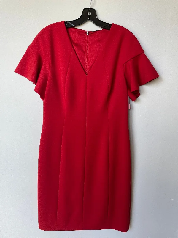 Dress Work By Elie Tahari In Red, Size: L Club unclassified dresses