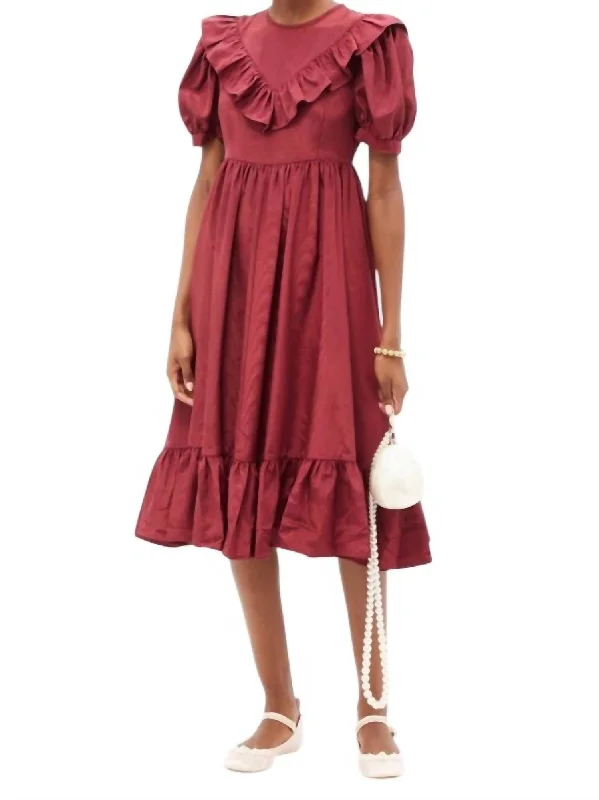 May Dress In Burgundy Moire Women's unclassified dresses