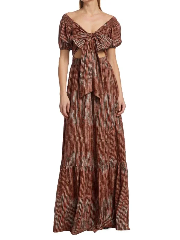 Megan Dress In Deco Rose Metallic unclassified dresses