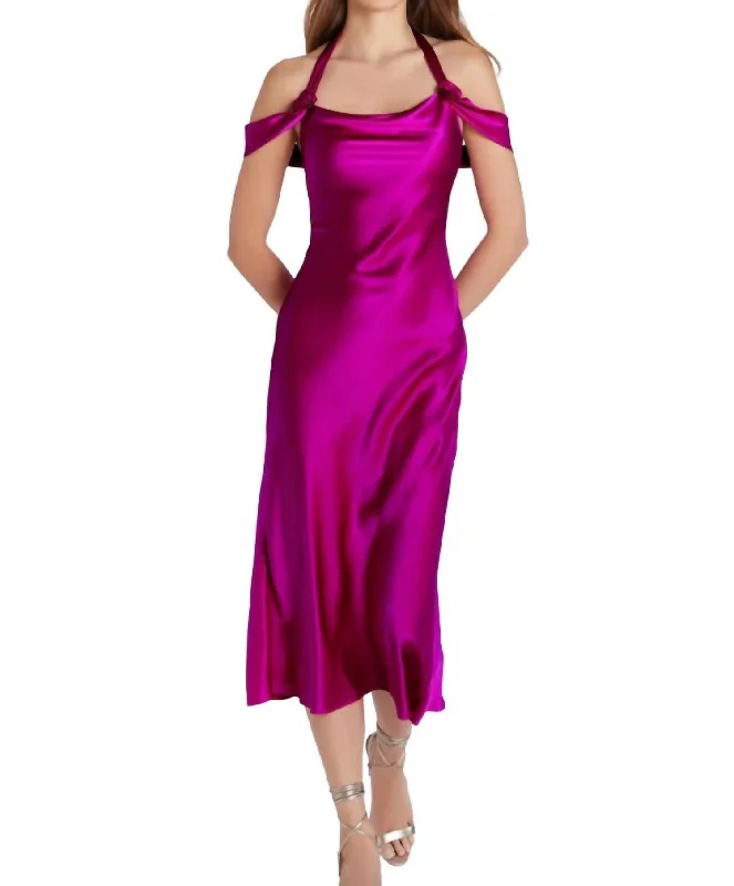 Serenade Silk Dress In New Orchid Pastel unclassified dresses