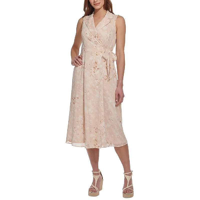 Womens Side Tie V-Neck Evening Dress Dark color unclassified dresses